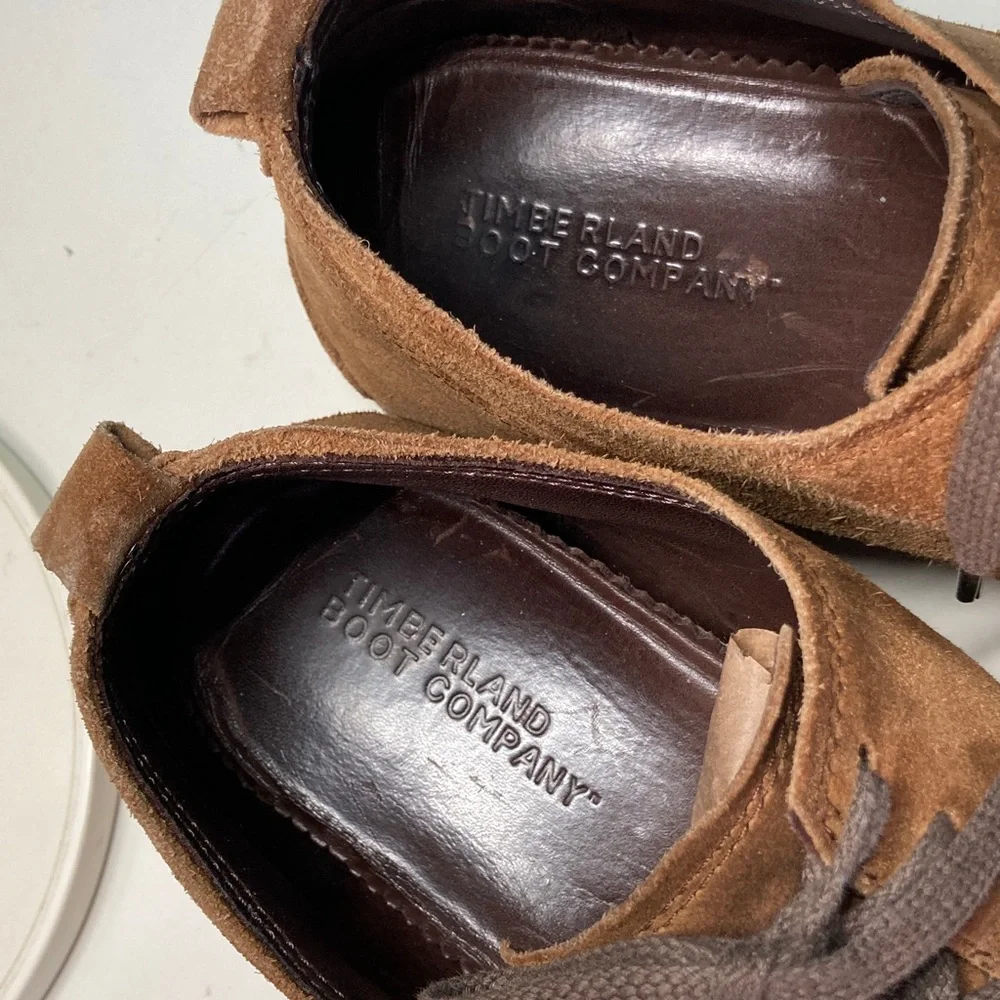 Timberland Boot Company Mens Size 9 Brown Suede Lace Up Oxfords